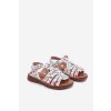 Detské Sandále Dievčenské z eco kože ovoce multikolor mariana / 305-/2F/3F FRUITS (Veľkosť 25)