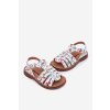 Detské Sandále Dievčenské z eco kože ovoce multikolor mariana / 305-/2F/3F FRUITS (Veľkosť 25)