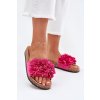 Dámské papuče Na Korek Podesvěd S Květinami Fuchsie Ferenza (Veľkosť 36)