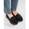 Čierne dámske mokasíny na platforme Goodin kod CCC -1- GD-FL704A-B (Veľkosť 36)