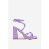 Dámské Sandály Na Podpatku S Pásky Fialové Ciarilora (Veľkosť 41)
