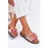 Dámské papuče Na Korek Podrážce S Květinami Růžové Ferenza (Veľkosť 36)