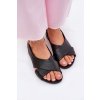 Dámske kožené Sandále čierne zazoo 40407 / 40407 V.CZARNY (Veľkosť 36)