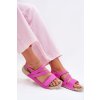 Dámské Kožené Sandály Zazoo K1004 Fuchsie (Veľkosť 38)