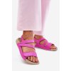 Dámské Kožené Sandály Zazoo K1004 Fuchsie (Veľkosť 38)