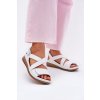 Dámské Kožené Sandály Na Suchý Zip Maciejka L6848-11 Bílé (Veľkosť 36)