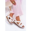 Dámské Kožené Sandály Na Suchý Zip Maciejka L6848-11 Bílé (Veľkosť 36)