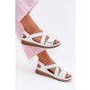 Dámské Kožené Sandály Na Suchý Zip Maciejka L6848-11 Bílé (Veľkosť 36)