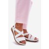 Dámské Kožené Sandály Na Suchý Zip Maciejka L6848-11 Bílé (Veľkosť 36)