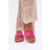 Dámské papuče Na Platformě Se Zlatou Sponou Fuchsie Selira (Veľkosť 36)