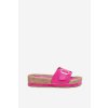 Dámské papuče Na Platformě Se Zlatou Sponou Fuchsie Selira (Veľkosť 36)