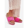 Dámské papuče Na Platformě Se Zlatou Sponou Fuchsie Selira (Veľkosť 36)