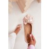 Lakované Baletky S Mašlí A Zlatou Broží Béžové Rivona (Veľkosť 38)