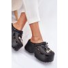 Dámské papuče Na Masivní Platformě S Dekoracemi Černé Vivira (Veľkosť 36.5)