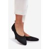 Baleríny z ekosemišu se zapínáním na přezku čierne anlofi / ZA42P BLACK (Veľkosť 36)