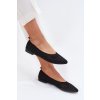 Baleríny z ekosemišu se zapínáním na přezku čierne anlofi / ZA42P BLACK (Veľkosť 36)