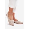Materiálové Dámske baletky béžove zelira / ZA45P BEIGE (Veľkosť 37)