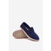 Pánské mokasíny s pletením tmavě modré Fiamar (Veľkosť 44)