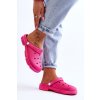 Dámske gumové crocs fuchsie rabios / BL22-61 FUCHSIA (Veľkosť 36.5)