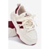 Detské tenisky na platforme bežovo-červené grellio / M2230R BEIGE/RED (Veľkosť 30)