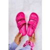 Gumové papuče se sponou fuchsie Corina (Veľkosť 36)