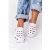 Dámske nazouváky biele Penové eva / A-002 WHITE (Veľkosť 36)