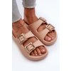 ľahké Dámske žabky zaxy ll285087 beige / (Veľkosť 35.5)