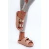 ľahké Dámske žabky zaxy ll285087 beige / (Veľkosť 35.5)