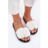 Dámské papuče Ozdobené Květinami Bílé Cellanen (Veľkosť 37)