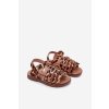 Detské Sandále Dievčenské z eco kože leopard mariana / 305-1A/2A/3A LEOPARD (Veľkosť 19)