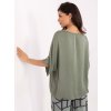 Dámska blúzka over size khaki TW-BZ-BI-3228.75 (Farba Khaki, Veľkosť S)