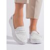 Biele dámske mokasíny na platforme Shelvt kod CCC -1- GD-FL684W (Veľkosť 36)