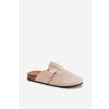Dámské papuče a Na Korek Plošině S Přezkou Světle Béžové Klarae (Veľkosť 36)