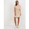 Dámske béžove Dámske s podtlačeným vzorom kód produktu WN-SK-661-1.18P (Farba Béžová, Veľkosť S/M)