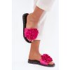Dámské papuče zdobené květinami fuchsie Cellanen (Veľkosť 38)