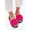 Dámské papuče zdobené květinami fuchsie Cellanen (Veľkosť 38)