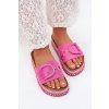 Dámské papuče na platformě s ozdobou fuchsie Daphira (Veľkosť 36)