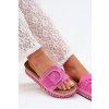 Dámské papuče na platformě s ozdobou fuchsie Daphira (Veľkosť 36)
