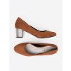 Hnedé dámske lodičky na hrubom podpätku Goodin kod CCC -1- GD-FL300TAN (Veľkosť 36)