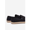 Espadrilky Pánské Tenisky Z z eko semišue Černé Lunaria (Veľkosť 40)