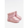 Teplé dětské sněhové boty s kožešinou růžové Scooby (Veľkosť 30)