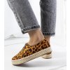 Dámske topánky espadrilky hnedé kód BL0017-SP - GM BL0017-SP LEOPARD PRINT 38 - GM (Veľkosť 37)