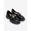 Čierne dámske mokasíny na platforme Shelvt kod CCC -1- 1-706B (Veľkosť 39)