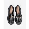 Čierne dámske mokasíny na platforme Shelvt kod CCC -1- 1-706B (Veľkosť 39)