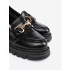 Čierne dámske mokasíny na platforme Shelvt kod CCC -1- 1-706B (Veľkosť 39)