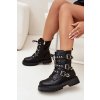 Zateplené Boty Pracovní S Pásky A Sponami Big Star OO274707 Černé (Veľkosť 40)