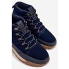 Semišové Pánské Trekingové Boty Big Star SS174264 Tmavě Modré (Veľkosť 43)