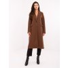 Dámsky kabát farba hnedá kód IT-PL-80320.65 : na temu obdobie Jeseň / zima (Farba Hnedá, Veľkosť ONE SIZE)