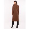 Dámsky kabát farba hnedá kód IT-PL-80320.65 : na temu obdobie Jeseň / zima (Farba Hnedá, Veľkosť ONE SIZE)
