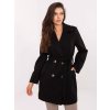 Dámsky kabát farba čierna kód IT-PL-A9590.85 : na temu obdobie Jeseň / zima (Farba Čierna, Veľkosť ONE SIZE)